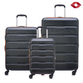 Set 3 Valijas Expand Securitech Citadel Rigida Negr...