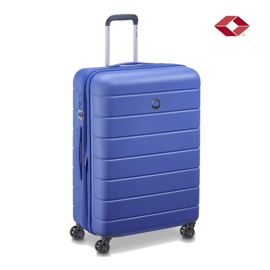 Valija Mediana Lagos Rigida 4 Ruedas 360 Azul Tsa