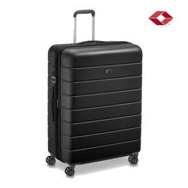 Valija Grande Lagos Rigida 4 Ruedas 360 Negro Tsa