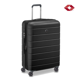 Valija Mediana Lagos Rigida 4 Ruedas 360 Negro Tsa