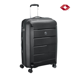 Valija Grande Binalong Rigida 4 Ruedas 360 Negro Ts...