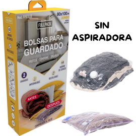 Bolsa Al Vacio X2 Guarda Ropa Organizador Viaje Hoga...