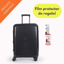 Valija Chica Cabina Carry On Rígida Expandible Negra...