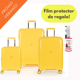 Set X 3 Valijas Carry On Mediana Grande Urbano Rígid...