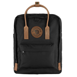 Mochila Kanken Original  N2 16L  Negro Con Cuero Mar...