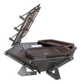 Asador Móvil Fogon Novecento Color Negro