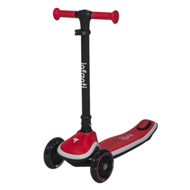 Monopatín Plegable Con Luces Led Rojo