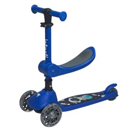 Monopatín 2 En 1 Plegable K4 Azul