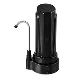 Purificador De Agua Sobre Mesa  Aqua Clorozero Negro