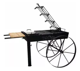 Parrilla Fogonero  Modelo Apolo Con Ruedas
