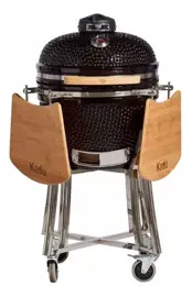 Kamado Bbq Kadu K18 Parrilla Ceramica Negro Con Piró...