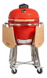 Kamado Bbq Kadu K18 Parrilla Ceramica Roja Con Piróm...