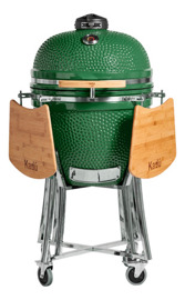 Parrilla Kamado Kadu K23 Ahumador Ceramico Verde