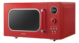 Horno Microondas Retro 0.9 Pies 900 W Rojo