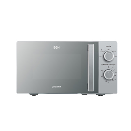 Microondas  Mecánico 18L Silver Espejado B118ms25