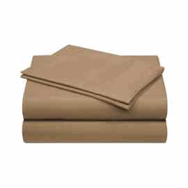 Juego De Sábanas Percal 144 Hilos Queen Size Gris