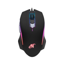 Mouse Usb 6D Gaming 3200 Dpi Con Leds  Nsmog74 Negro