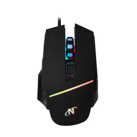 Mouse Usb 6D Gaming 6400 Dpi Con Leds  Nsmog76 Negro