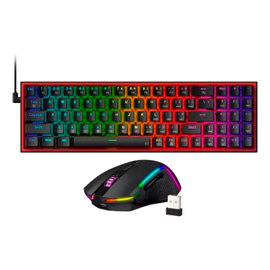 Combo 2 En 1 Pollux + Trident S136 Black Teclado Ne...