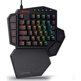 Teclado De Una Mano Gamer Redragon Diti K585rgb Colo...