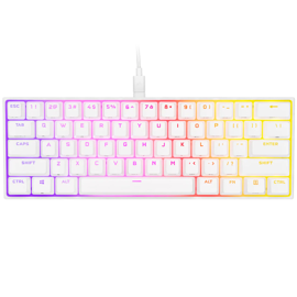 Teclado Gamer  K65 Rgb 60% Cherry Mx Speed White