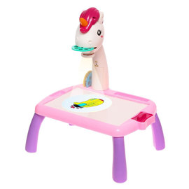 Mesa Didáctica Proyector 2008 Unicornio Rosa