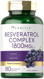 Suplemento  Resveratrol 1800 Mg 180 Cápsulas