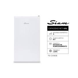 Freezer Vertical  65 Lts Ciclico Negro FsiCv065n
