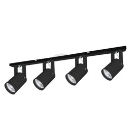 Lampara Aplique Moderno Cily Eco 4 Luces Negro Techo...