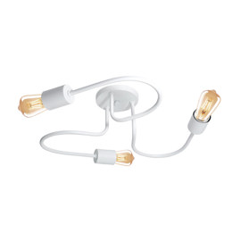 Plafon Savannah 3 Luces Blanco Apto Led E27 Lampara ...