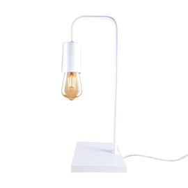 Velador Nordico Industrial Facu 1 Luz Blanco