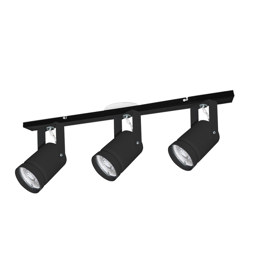 Aplique De Techo Cily Eco 3 Luces Negro