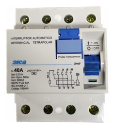 Interruptor Disyuntor Diferencial 4 X 40A 785840