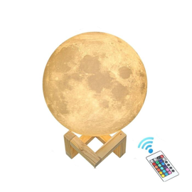 Lampara De Luna 68Suo074 Luz Rgb Con Control Remoto