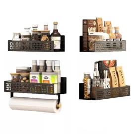 Set Organizador Especiero Y Portarrollo Estante Mag...