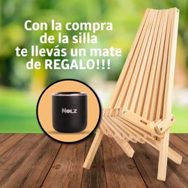 Silla Matera Pino + Mate Porteño De Regalo