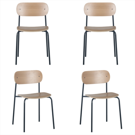 Silla De Comedor Baum Madera Multilaminada Estruct H...