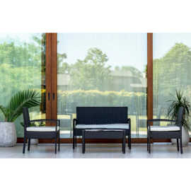 Set De Sillón Doble + Individuales + Mesa  XsEts025a