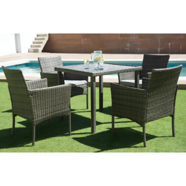 Set De 4 Sillones + Mesa  87XsRtso Livorno