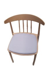 Silla De Plastico Marron Reforzada Apilable Con Almo...