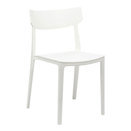 Silla Nictom Sc01 Blanco Apilable Minimalista Unidad