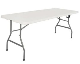 Mesa Plegable Valija 1,80M Plastico Camping Picnic Playa