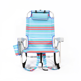 Silla Reposera Tipo Mochila De Playa Cooler Bag Port...
