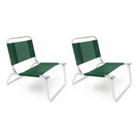 Reposera Verde Silla Playera Plegable Caño 3/4 Play...