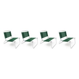 Reposera Verde Silla Playera Plegable Aluminio Play...