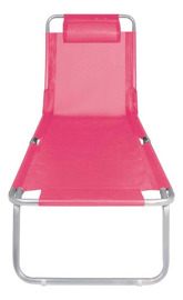 Reposera Playera De Aluminio 002702 Color Rosa
