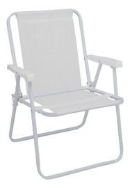 Silla Alta De Acero  Sannet Playa Camping 110 Kg