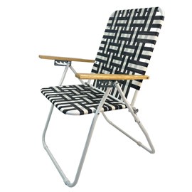 Reposera De Playa Plegable Negro  5 Posiciones Silla...