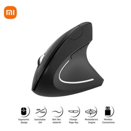 Ratón Vertical Xiaomi Ergonómico Inalámbrico Wireless Battery