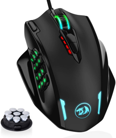  M908 Impact Rgb Led Mmo Mouse Con Botones Laterales...